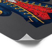 7-6 6-7 Funny George Washington Santa 67 Meme Chri Poster (Ecke)