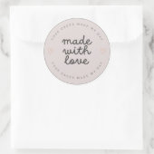 7,6 cm runder aufkleber (Tasche)