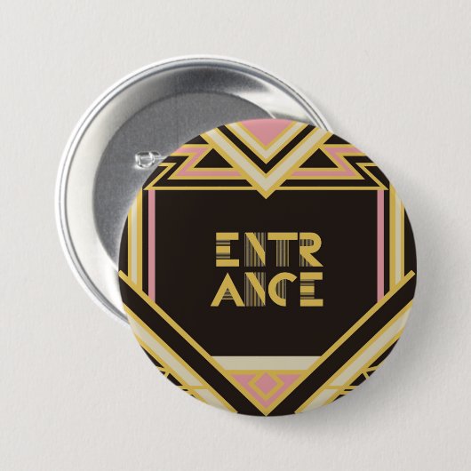 7.6cm Can batch [Art Deco] Button (Vorne & Hinten)