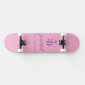 7 7/8" Skateboard-Deck (Pink) Skateboard (Horizontal)