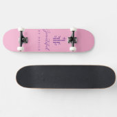 7 7/8" Skateboard-Deck (Pink) Skateboard (Horizontal)