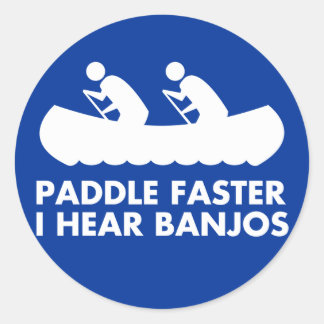 7,95 $ Paddelschnellere ich höre Banjos Sticker
