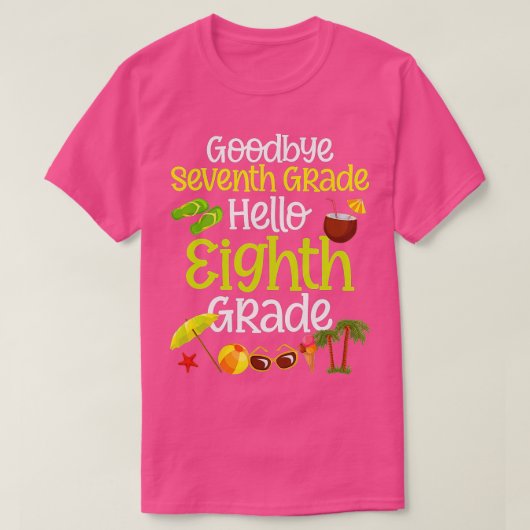 7. Abschluss Goodbye 7. T-Shirt (Design vorne)