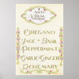 7 Anti-Viral Herbs Poster