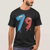 7 at (8) 9 Funny Mathe T-Shirt (Vorderseite)