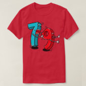 7 ate 8 9 Funny Math 1 T-Shirt (Design vorne)