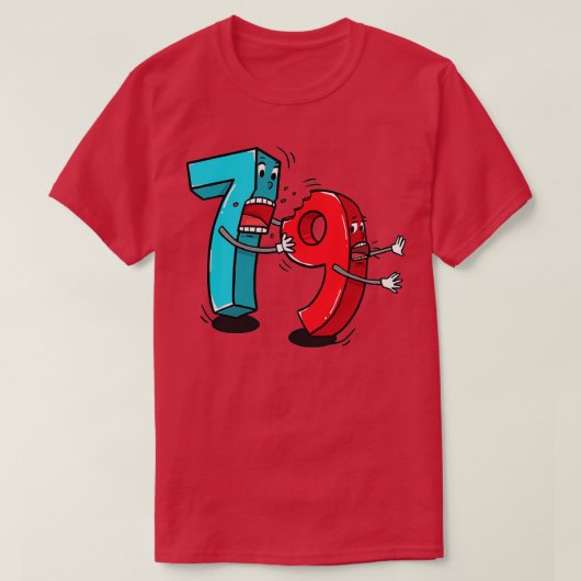 7 ate 8 9 Funny Math 1 T-Shirt (Design vorne)