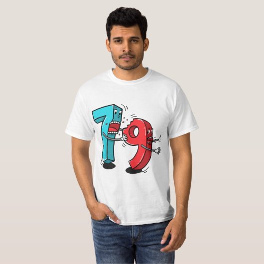 7 ate (8) 9 Funny Math T-Shirt (Vorne ganz)