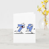 7 Ate (8) 9 Funny Math T Shirt - Funny Karte (Gelbe Blume)