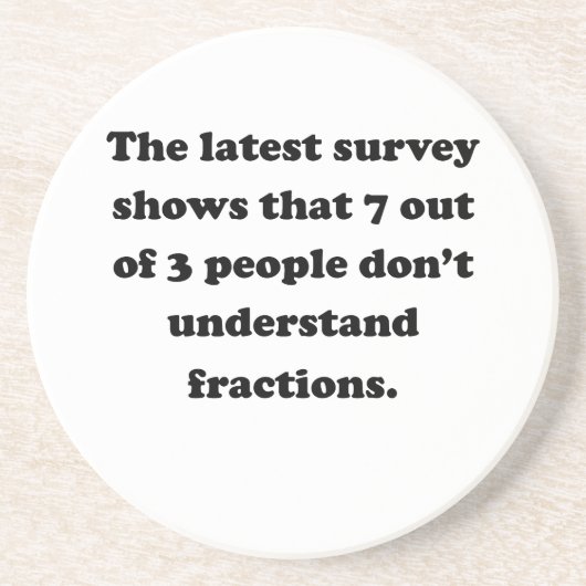 7 aus 3 Leuten heraus Untersetzer (Vorne)