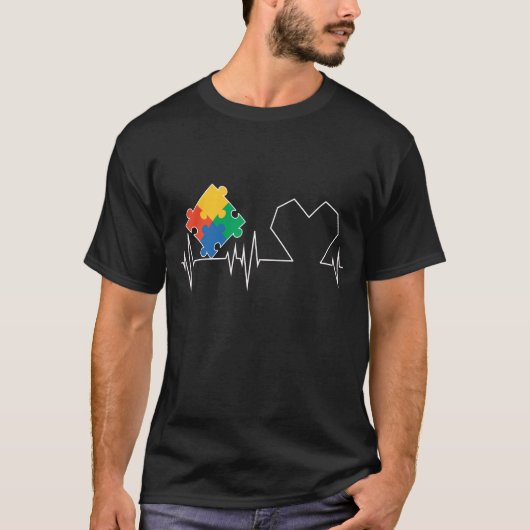 7. Autismuspuzzlespiel T-Shirt (Vorderseite)