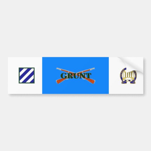 7. Autoaufkleber GRUNZEN Infanterie3. Inf Div. (Vorne)