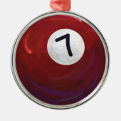 7 Ball Silbernes Ornament (Vorne)
