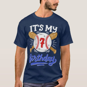 7. Baseball-Geburtstagsfeier Jungen Sport Fan 7 Ja T-Shirt