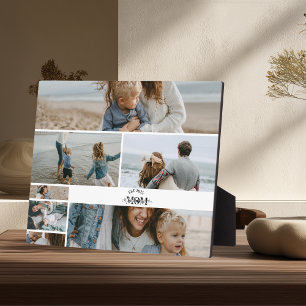 7 Benutzerdefinierte Fotocollage Beste Mutter über Fotoplatte