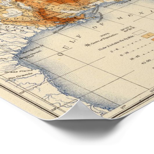 7 Bevölkerung 1840 Poster (Ecke)