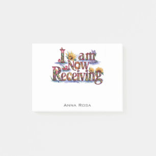 *~* 7 Blume ICH ERHALTE JETZT AP85 Manifesting Post-it Klebezettel