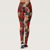 #7 Blumenmuster Leggings (Rückseite)