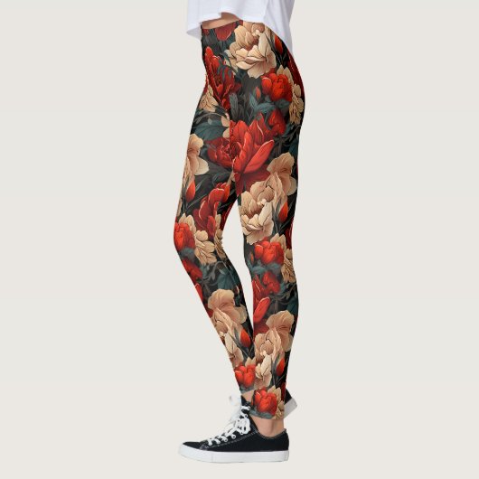 #7 Blumenmuster Leggings (Links)