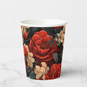 #7 Blumenmuster Pappbecher (Links)