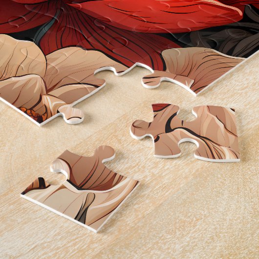 #7 Blumenmuster Puzzle (Seite)