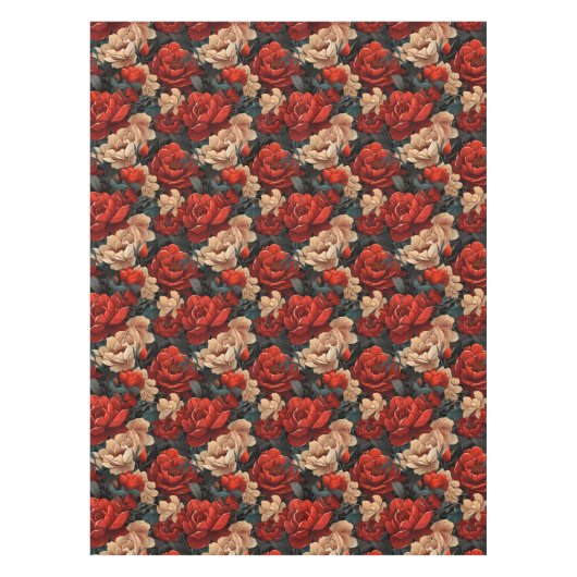 #7 Blumenmuster Tischdecke (Vorderseite)