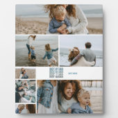 7 Boy Mama Custom Photo Collage Fotoplatte (Vorderseite)