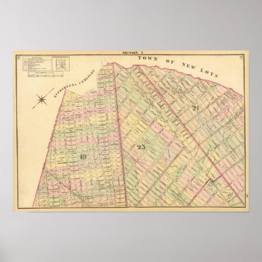 7 Brooklyn Karte Poster (Vorne)