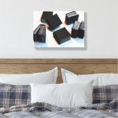 7 Bücher von Miniaturkünstlern - Leinwand von Foto (Insitu (Schlafzimmer))