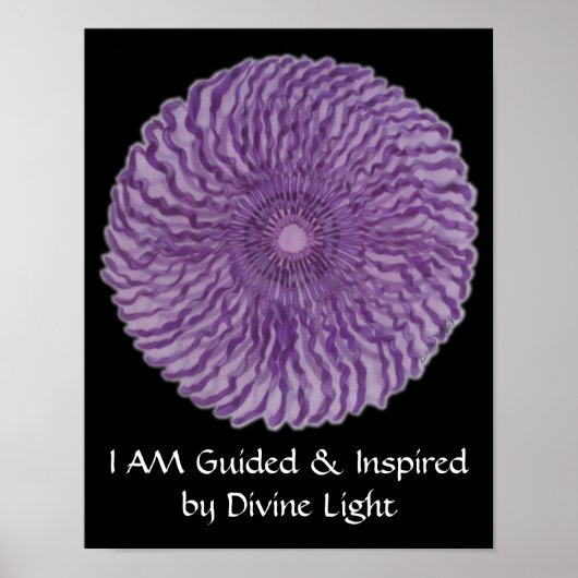 7. Chakra Art #2 - Göttliche Verbindung Poster (Vorne)