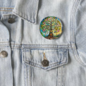 7-Chakra-Blütenbaum des Lebens Button (Beispiel)