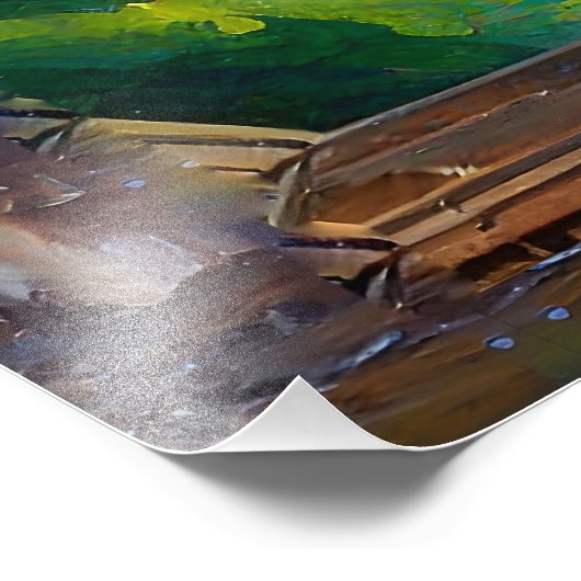 7 Chakra Blütenbaum Fotodruck (Ecke)