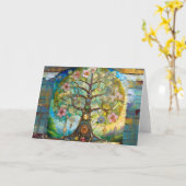 7 Chakra Blütenbaum Karte (Gelbe Blume)