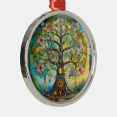 7 Chakra Blütenbaum Ornament Aus Metall (Rechts)