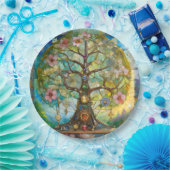 7 Chakra Blütenbaum Pappteller (Party)