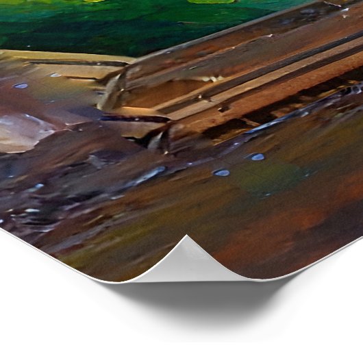 7 Chakra Blütenbaum Poster (Ecke)