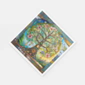 7 Chakra Blütenbaum Serviette (Ecke)