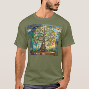 7 Chakra Blütenbaum T-Shirt