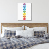 7 Chakra Canvas Print Leinwanddruck (Insitu (Schlafzimmer))