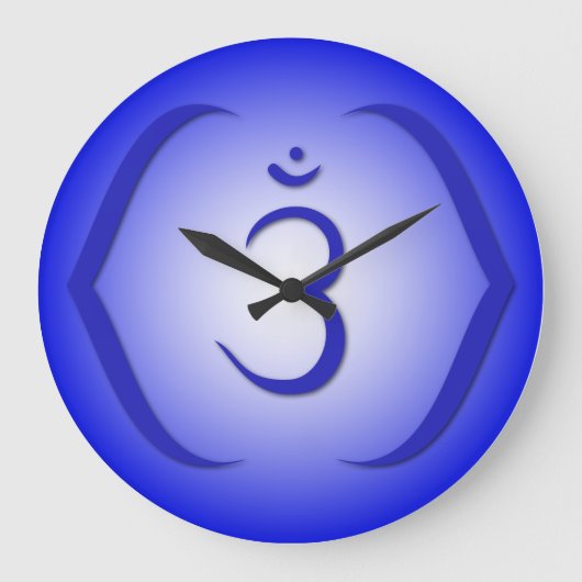 7 Chakra Clocks Große Wanduhr (Vorderseite)