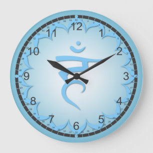 7 Chakra Clocks Große Wanduhr
