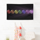 7 Chakra Fahne Banner (Insitu)