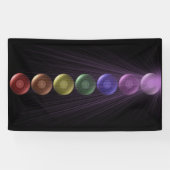 7 Chakra Fahne Banner (Horizontal)