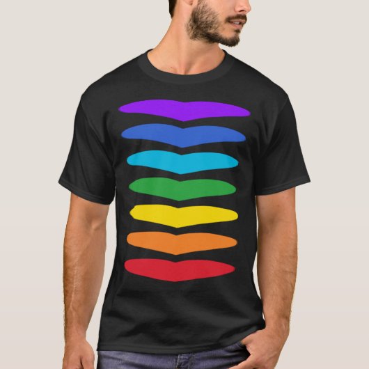 7 Chakra Hearts Energy System Chakras Colours Kund T-Shirt (Vorderseite)