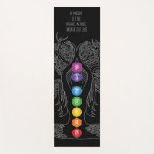 7 Chakra Lady Tree - 11 blwo Yogamatte (Vorderseite)