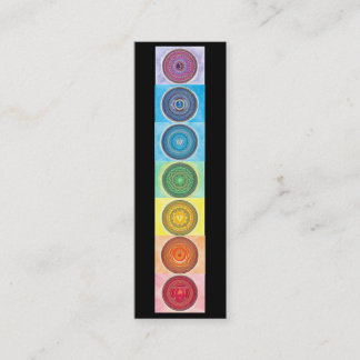 7 Chakra Mandala-MiniVisitenkarten Mini Visitenkarte