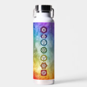 7 Chakra mantra Regenbogenrauch fett Trinkflasche (Vorne)