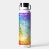 7 Chakra mantra Regenbogenrauch fett Trinkflasche (Rückseite)