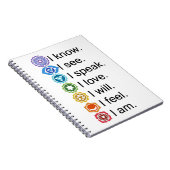 7 Chakra-Notebook Notizblock (Rechte Seite)