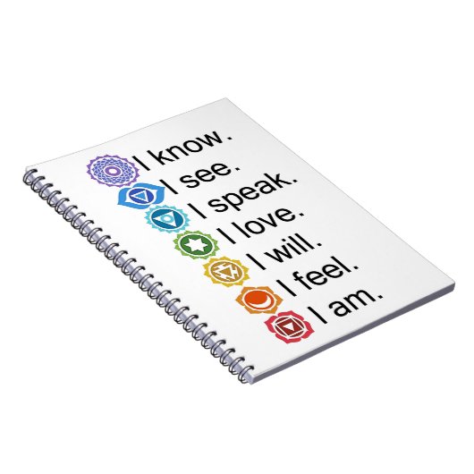 7 Chakra-Notebook Notizblock (Rechte Seite)